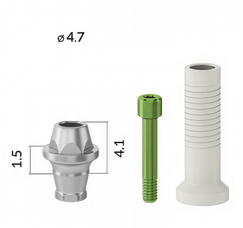 Абатмент для одиночных реставраций 3877 HBC H1.5 CS, Alpha‑Bio Tec